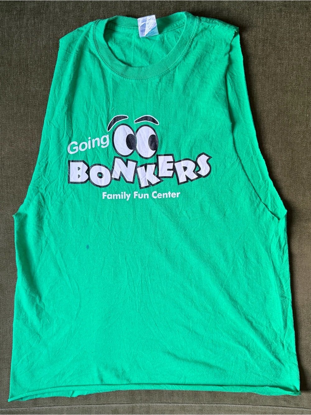 Men’s Green STAFF Tank Top - Gildan